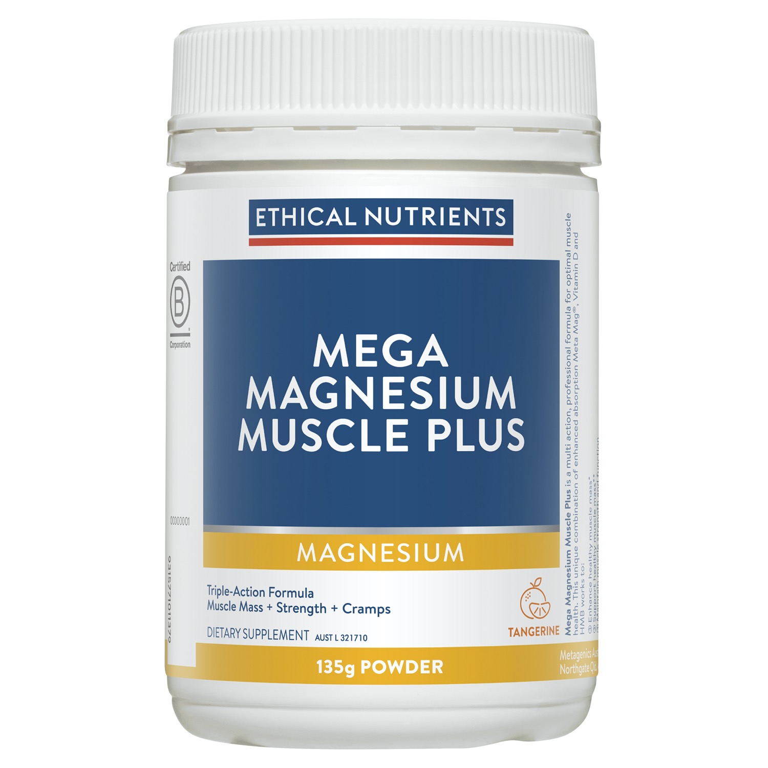Ethical Nutrients Magnesium Muscle Plus 135g