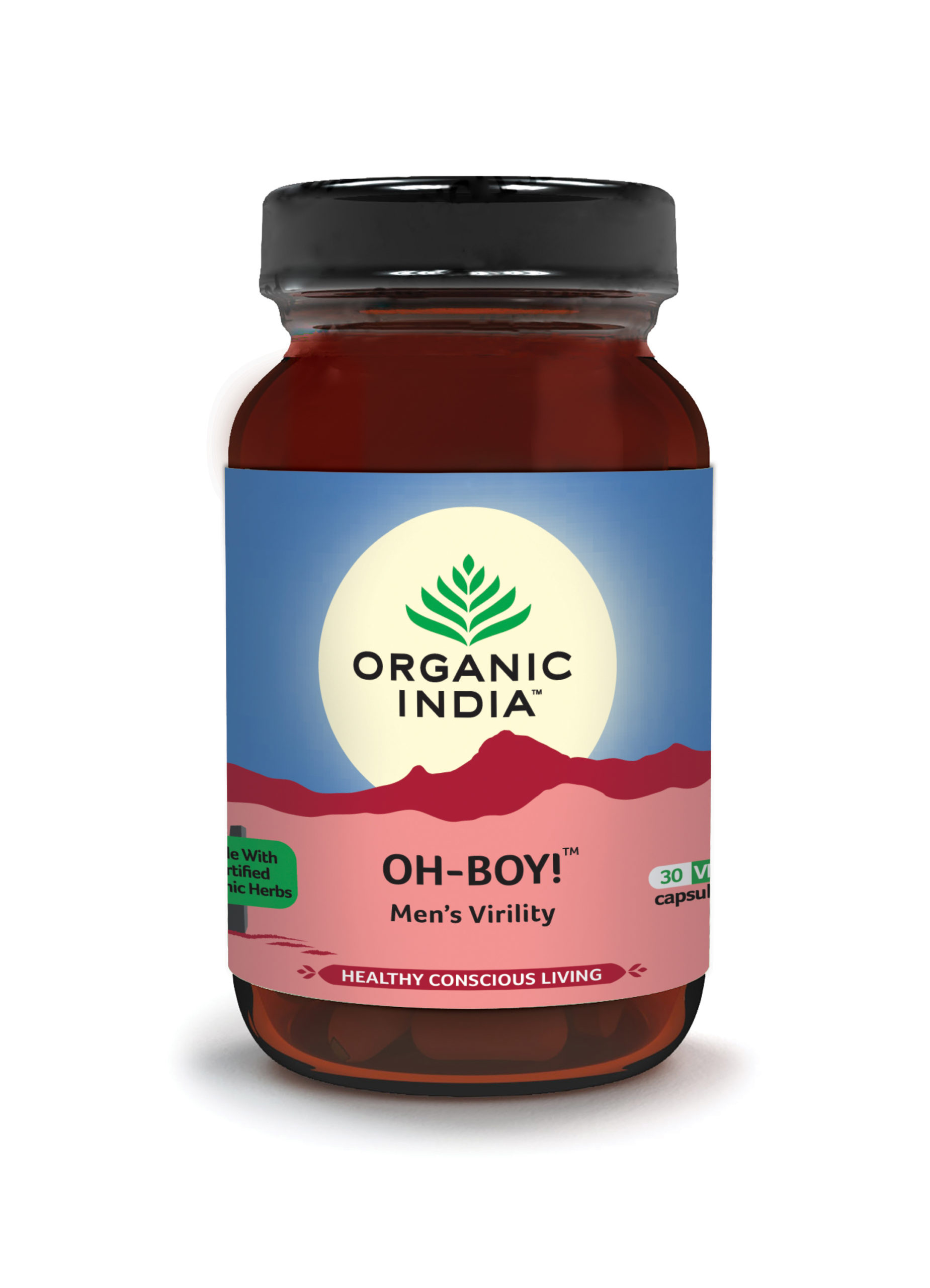 Organic India Oh Boy! Mens Virility 30 Vegetable Capsules
