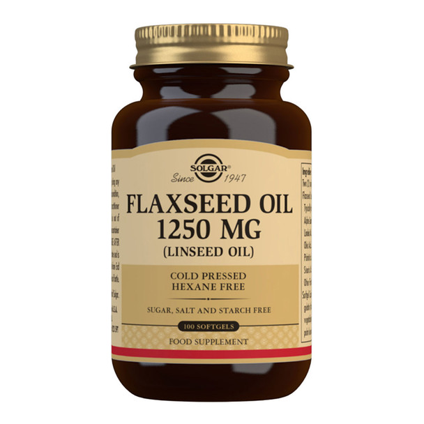 Solgar Flaxseed Oil (Linseed Oil) 1250mg 