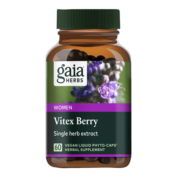 Gaia Herbs Vitex Berry 60 Vegan Liquid Phyto-Caps 
