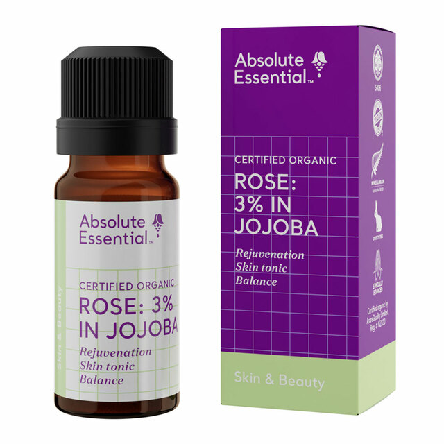 Absolute Essential Rose 3% in Jojoba Oil Certified Organic  10ml