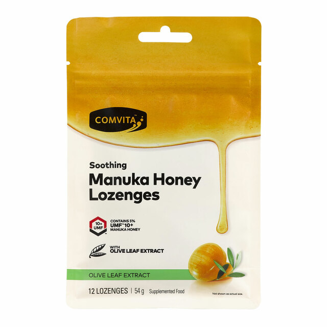 Comvita Manuka Honey Lozenges Olive Leaf Extract - 12 Pack