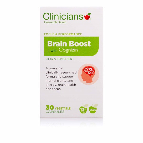 Clinicians Brain Boost 30 Vegetable Capsules