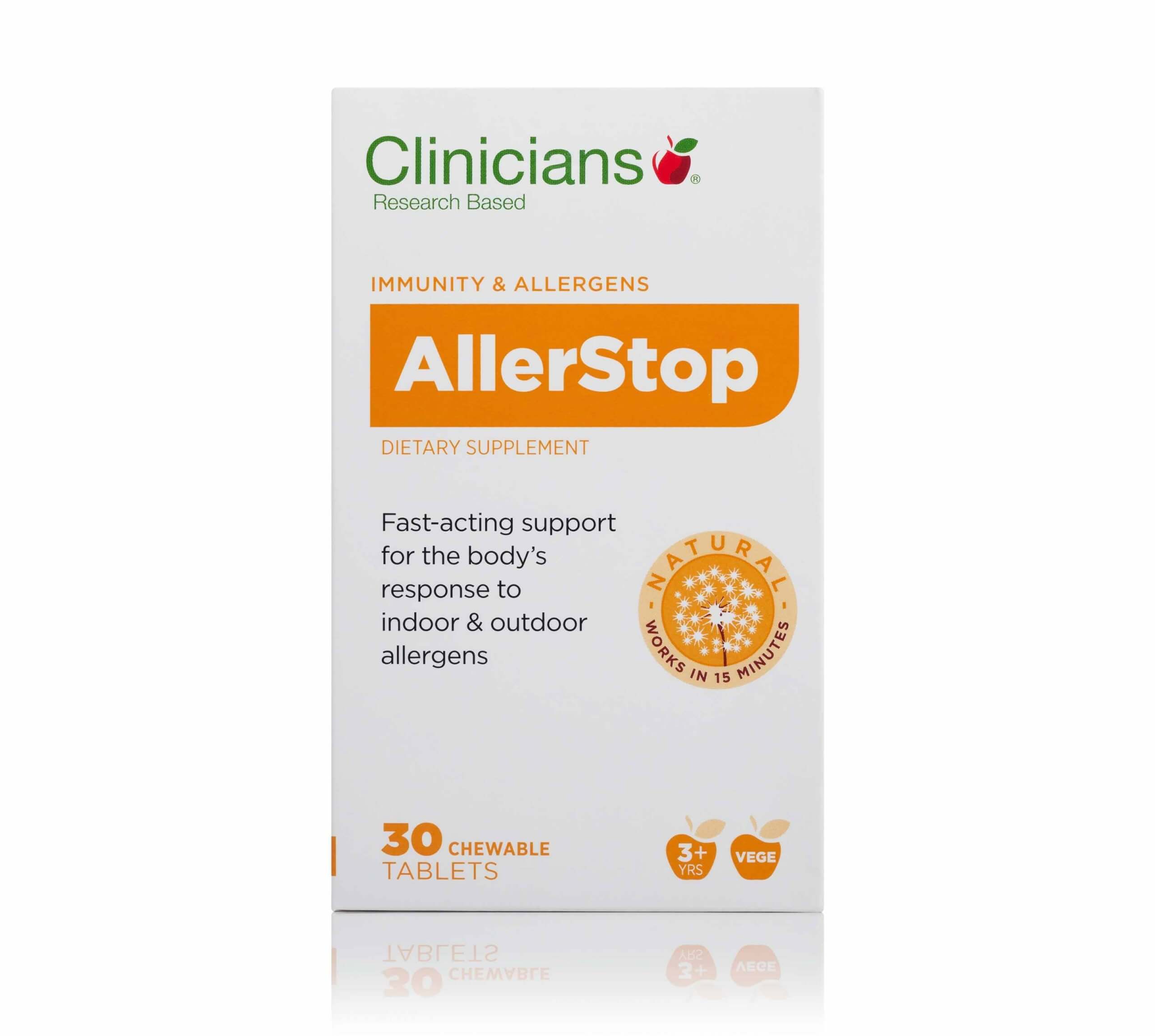 Clinicians AllerStop 30 Chewable Tablets