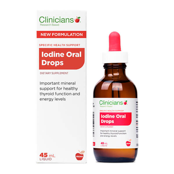 Clinicians Iodine Oral Drops 45ml