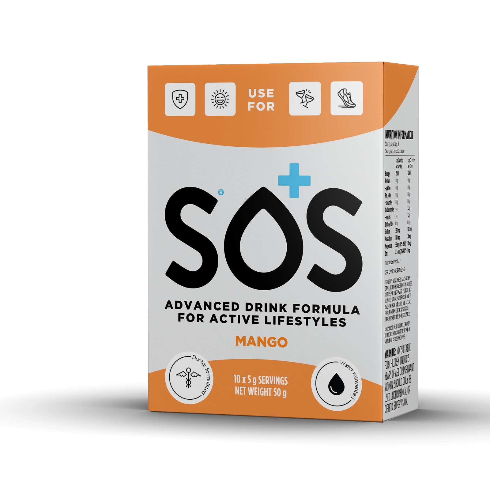 SOS Hydration Mango 10 Sachets