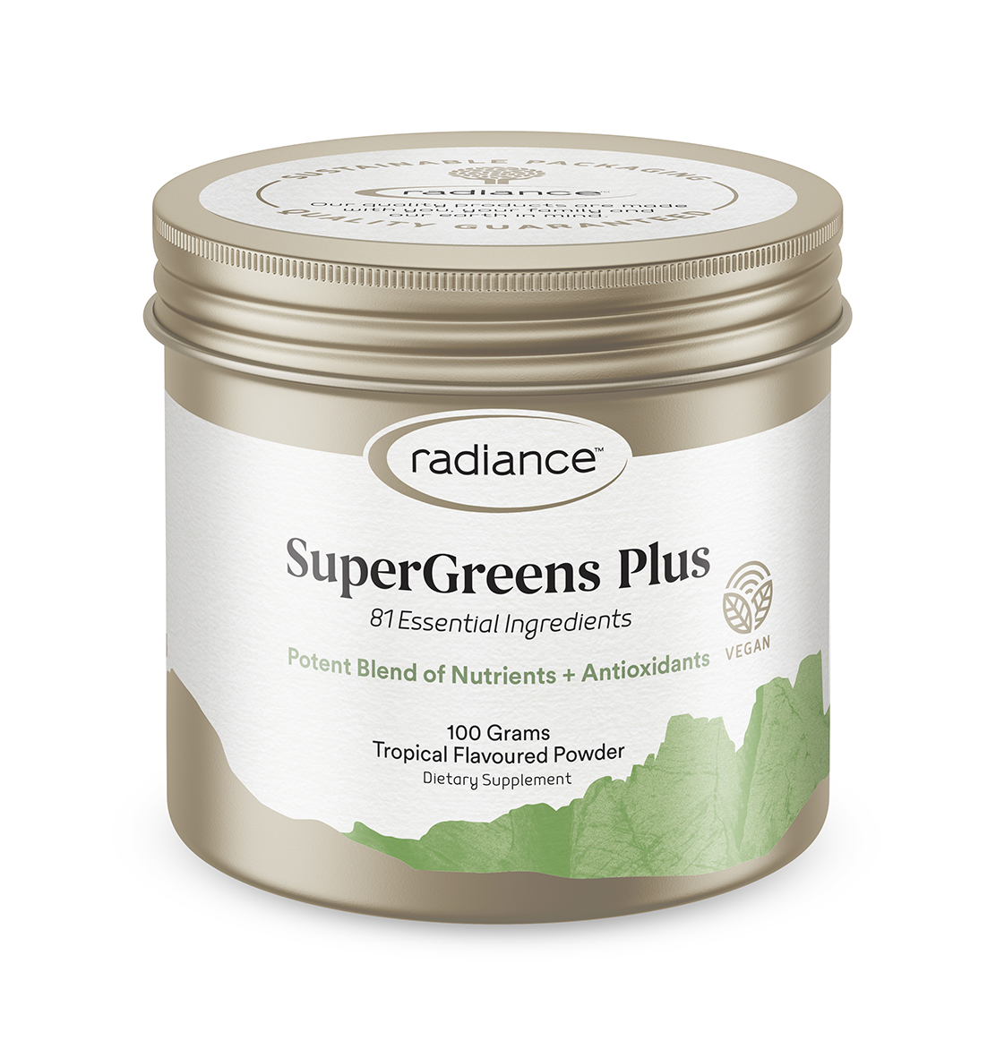 Radiance Super Greens + Powder 100g