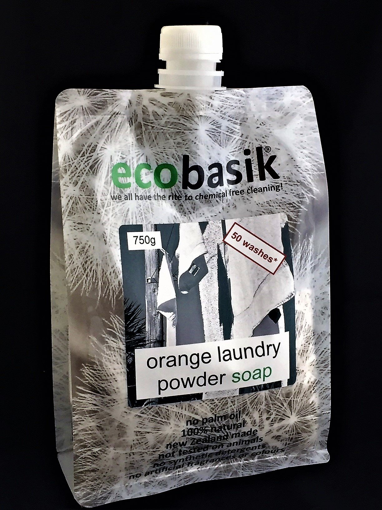 EcoBasik Laundry Powder Soap Orange 750g