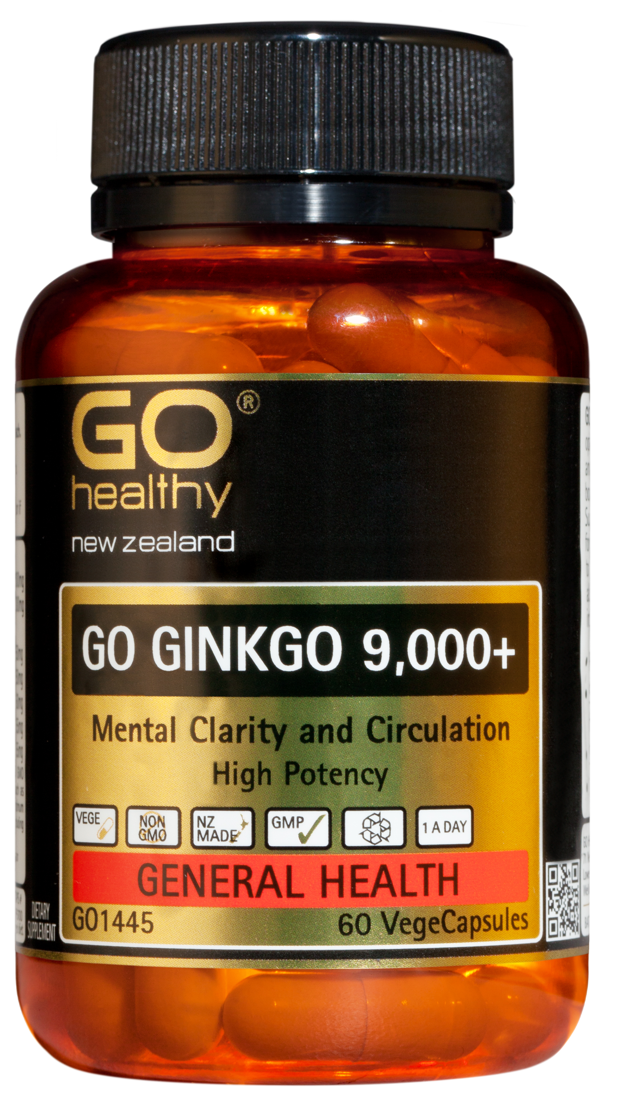 GO Healthy Ginkgo 9000+ 60 VegeCaps