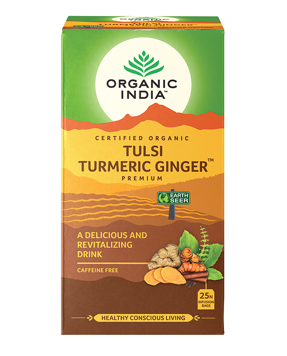 Organic India Tulsi Turmeric Ginger Tea 25 Infusion bags