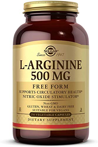 Solgar L Arginine 500mg Free Form 50 Vegetable Capsules