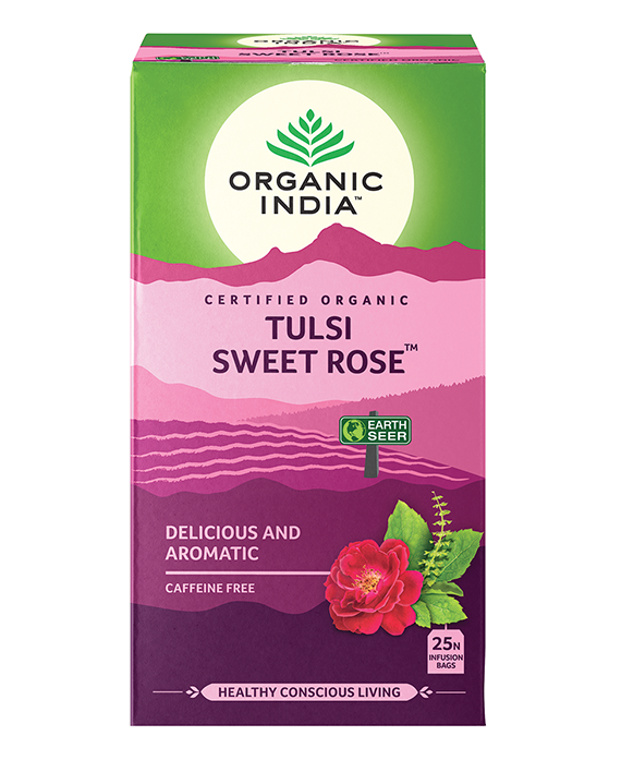 Organic India Tulsi Sweet Rose 25 Infusion Bags