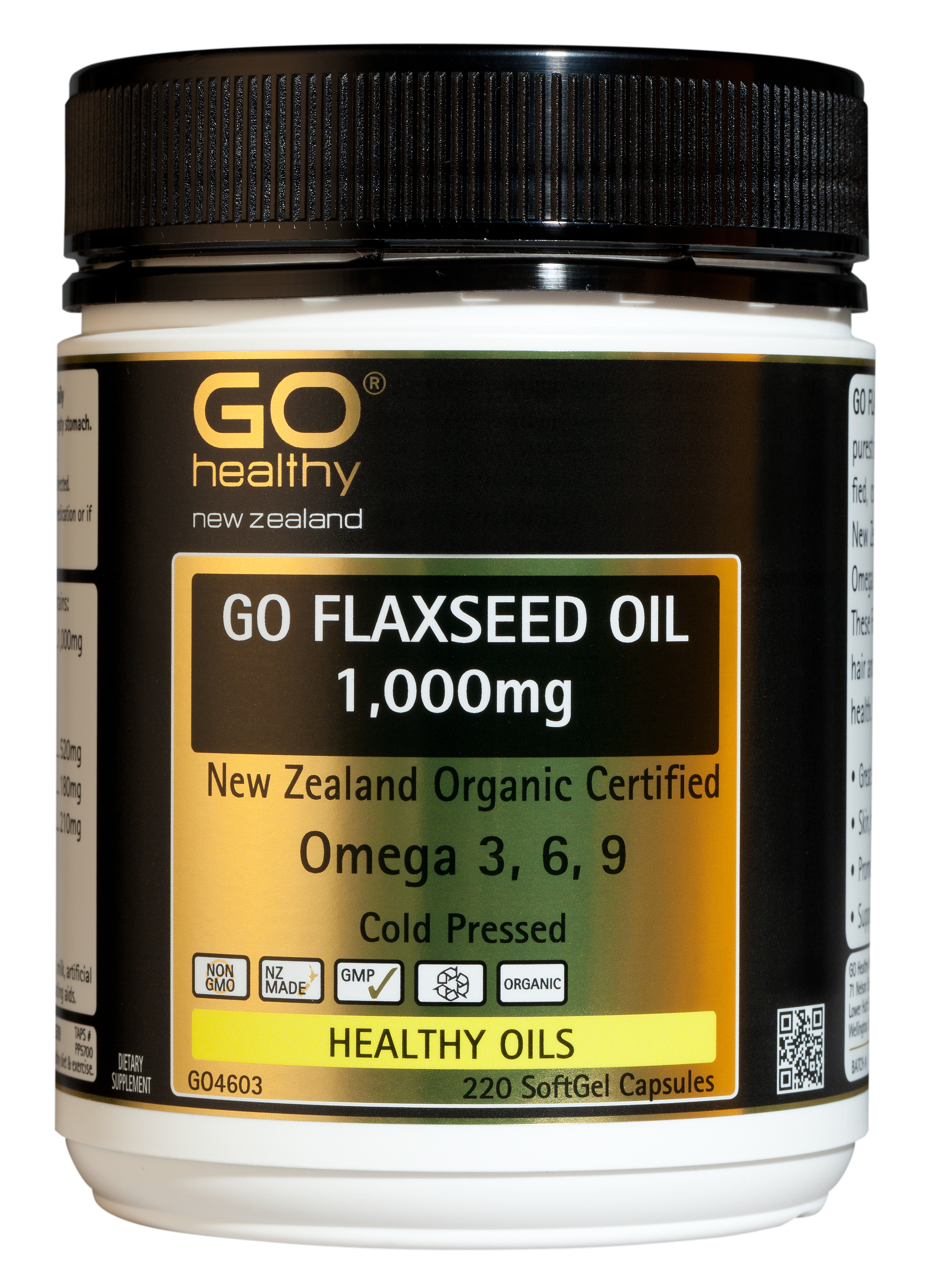 GO Healthy Flaxseed Oil 1,000mg 220 Capsules