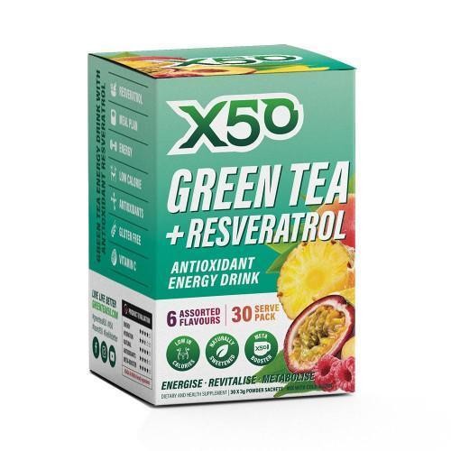 Green Tea X50  Assorted Flavours 30 sachets