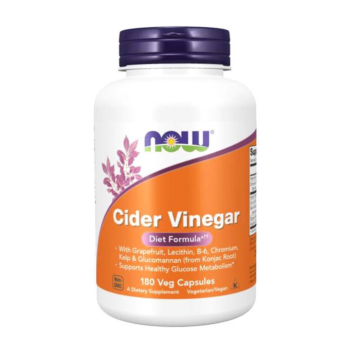 Now Cider Vinegar 180 Vegetable Capsules