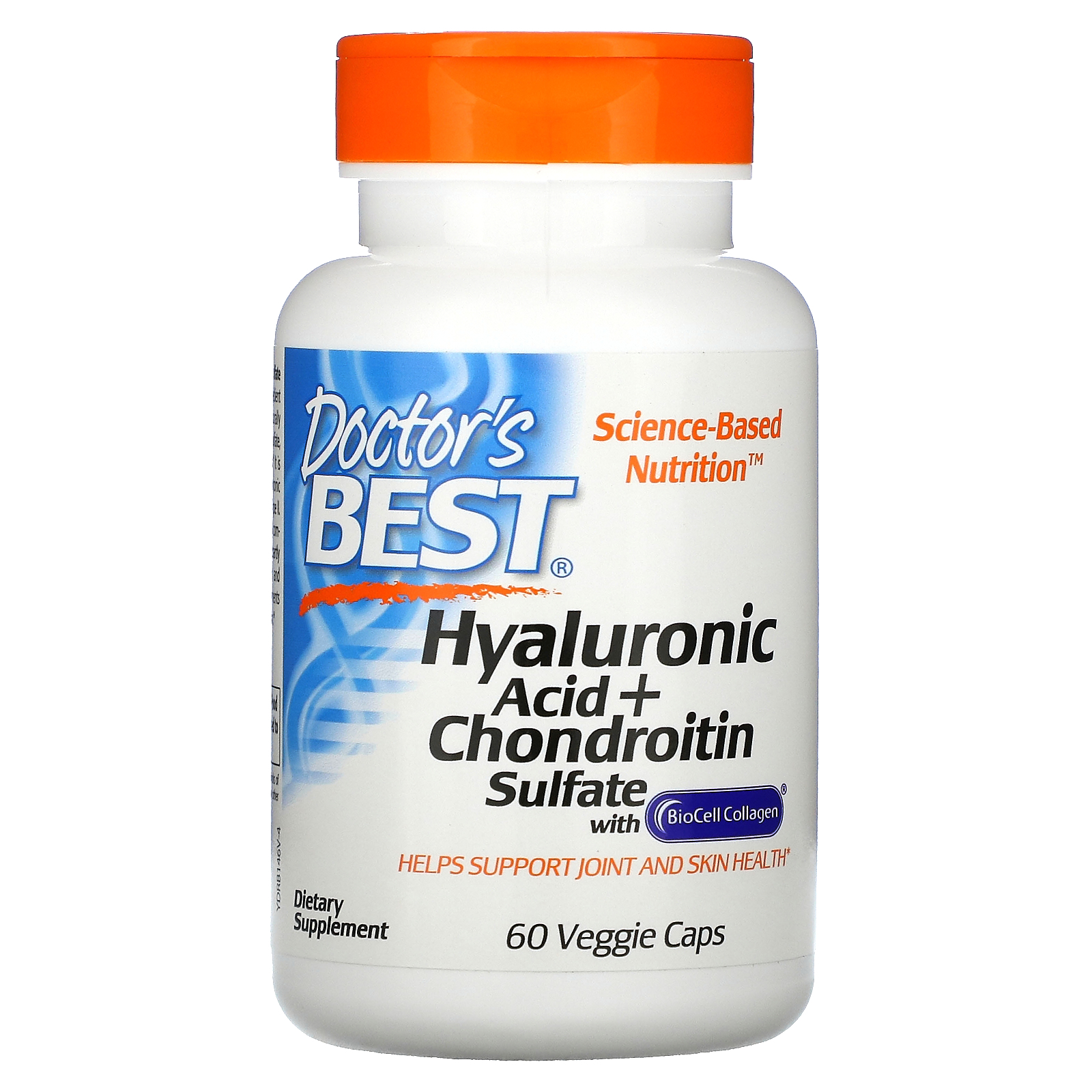 Doctors Best Hyaluronic Acid + Chondroitin Sulfate 60 Capsules