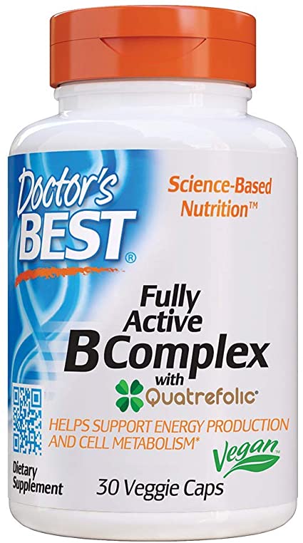 Doctors Best Fully Active B Complex 30 Veg Capsules