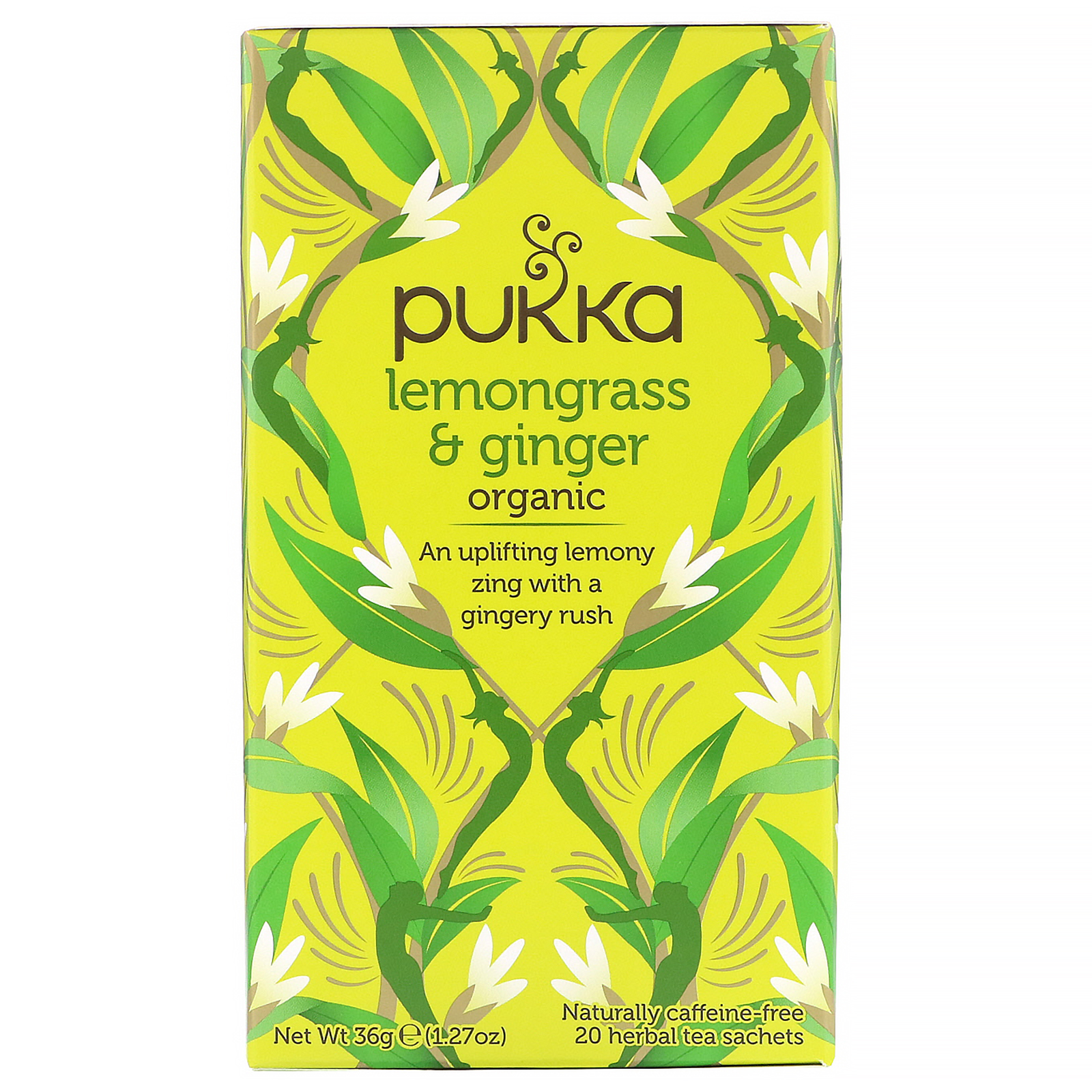 Pukka Lemongrass & Ginger Organic 20 Herbal Tea Sachets