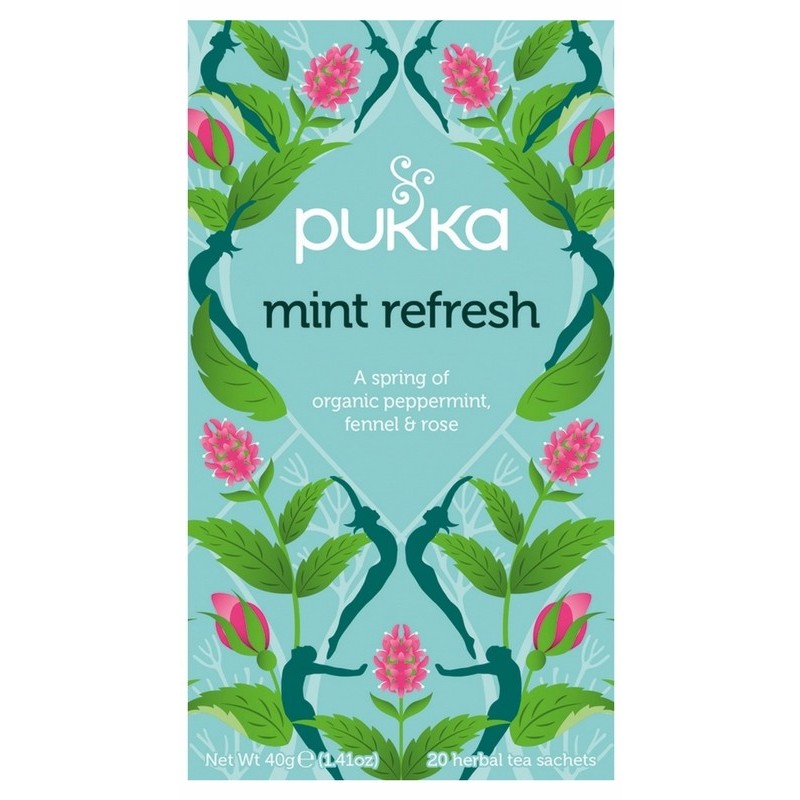 Pukka Mint Refresh Organic 20 Herbal Tea Sachets