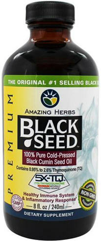 Amazing Herbs Black Seed Black Cumin Seed Oil 240ml