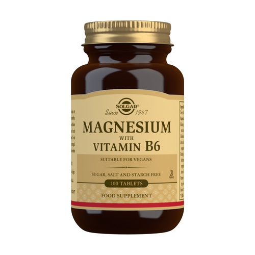 Solgar Magnesium with Vitamin B6 100 Tablets