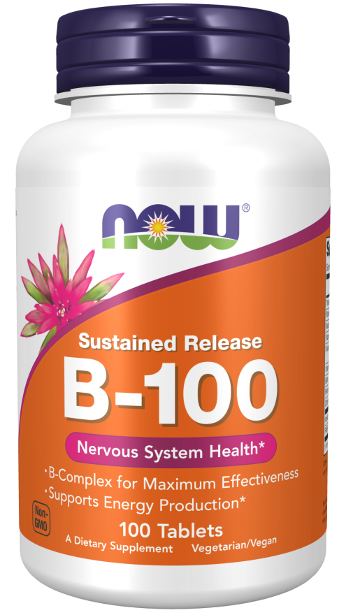 NOW B 100 Sustained Release 100 Tablets
