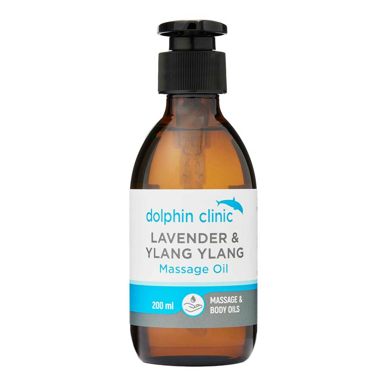 Dolphin Clinic Lavender & Ylang Ylang Massage Oil 200ml
