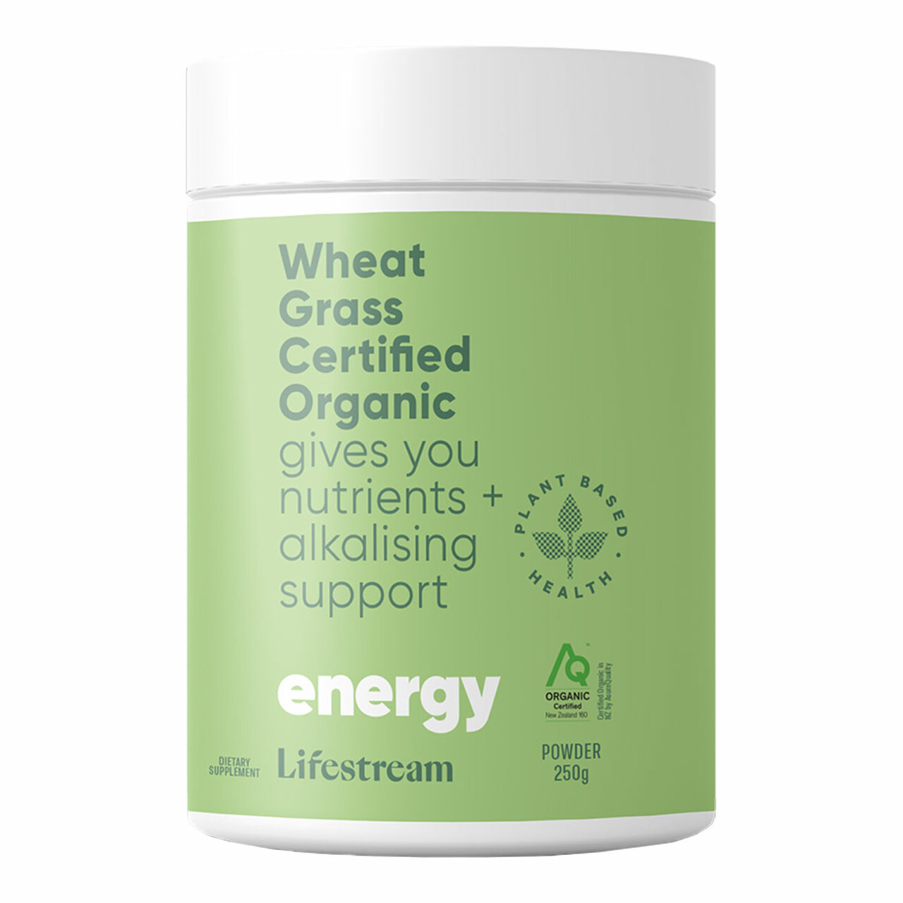 Lifestream Wheat Grass Certified Organic Powder 250g