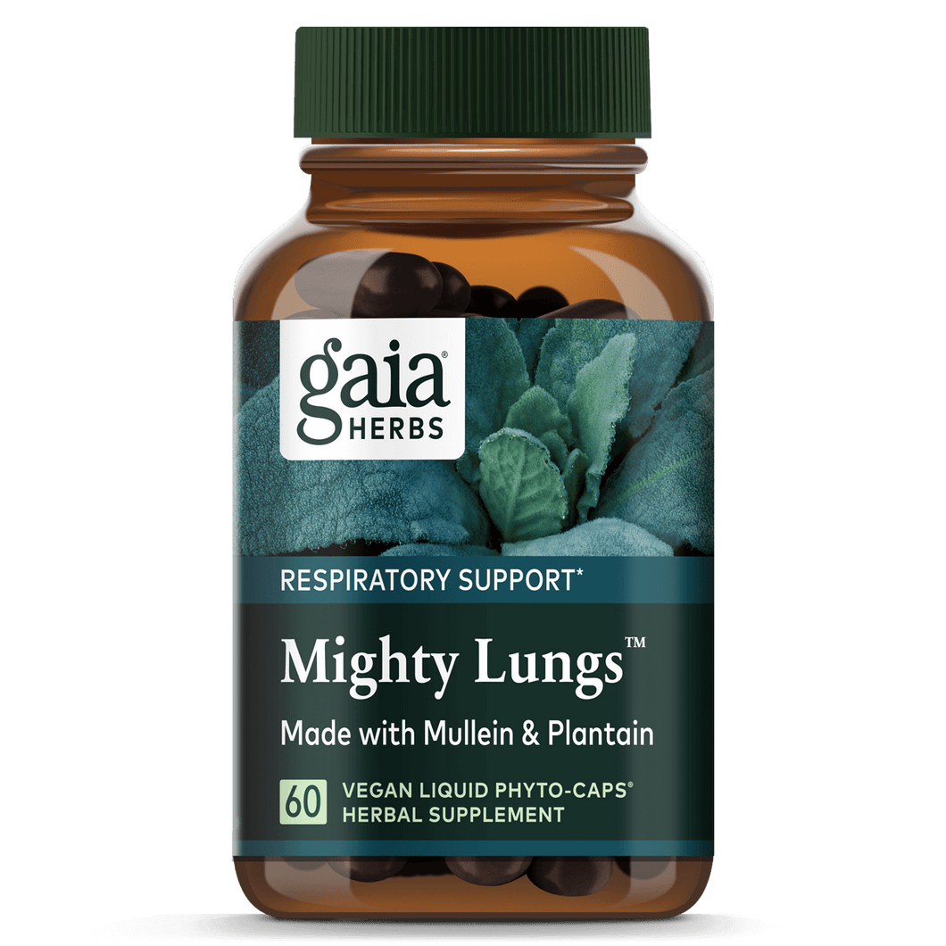 Gaia Herbs Mighty Lungs 60 Capsules 