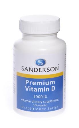 Sanderson Premium Vitamin D3 1000iu 100 Capsules 