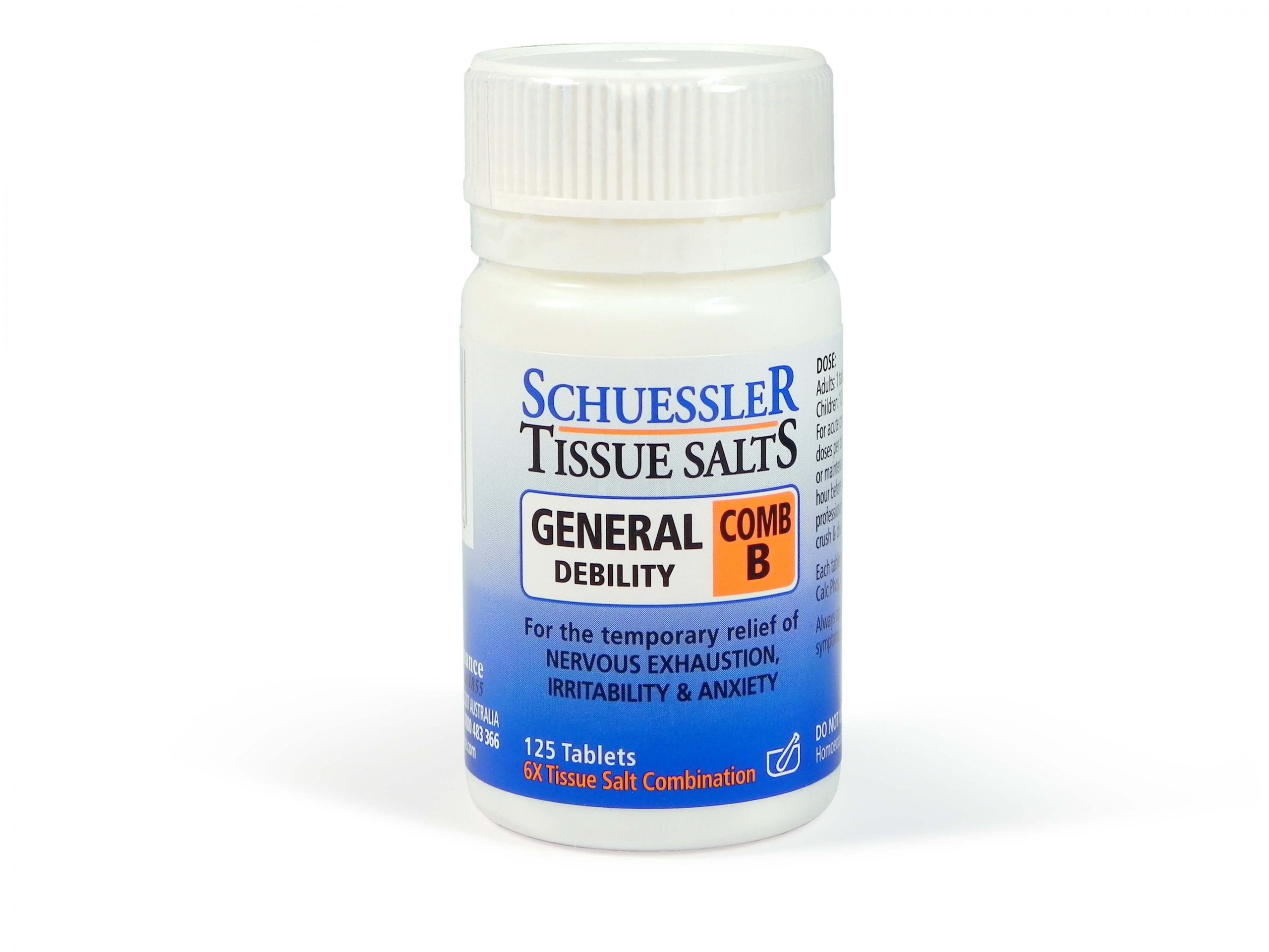 Schuessler Tissue Salts Combination B 125 Tablets 