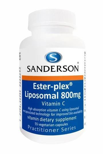 Sanderson Ester-plex Liposomal 800mg Vitamin C 55 Caps 