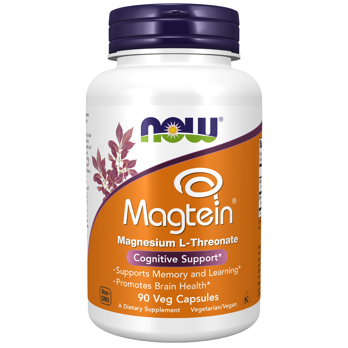 Now Magtein, Magnesium L-Threonate 90 Vegetable Capsules 