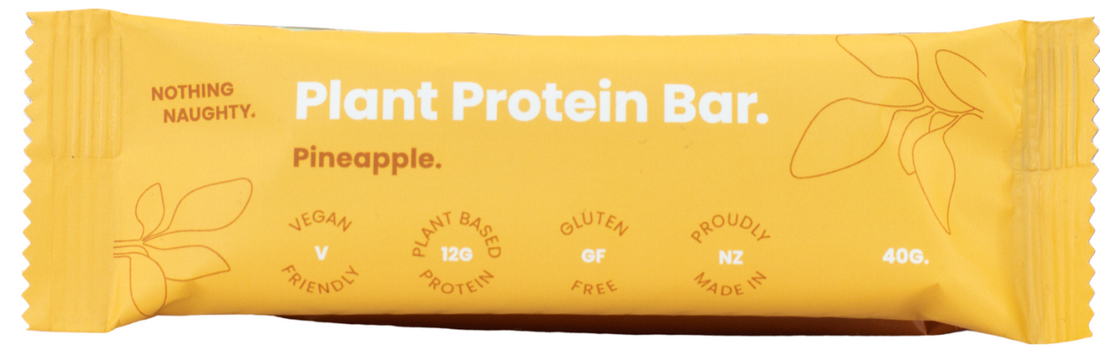 Nothing Naughty Plant Protein Bar Single Pineapple 40g 