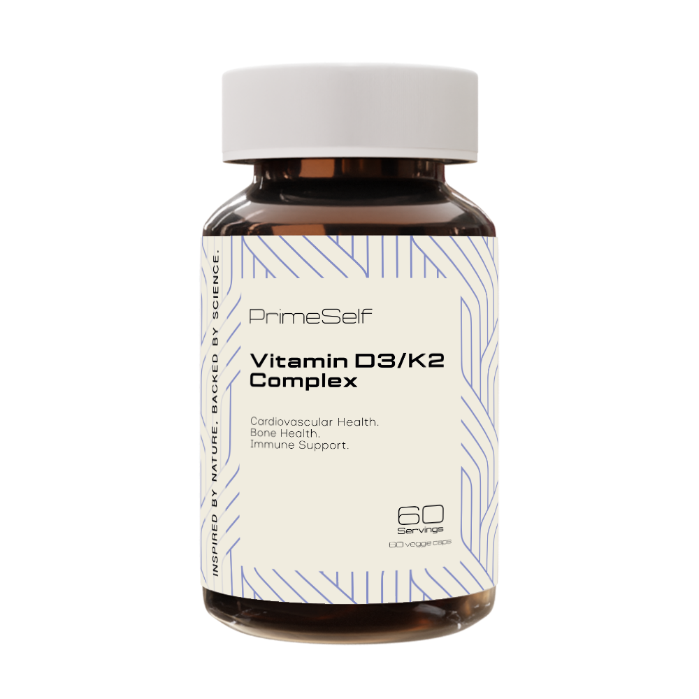 PrimeSelf Vitamin D3 & K2 Complex 60 Vcaps
