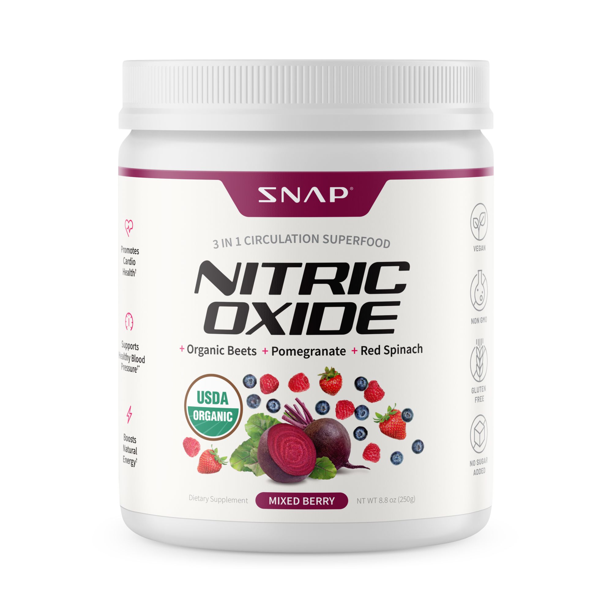 Snap Nitric Oxide Beets Powder 250g