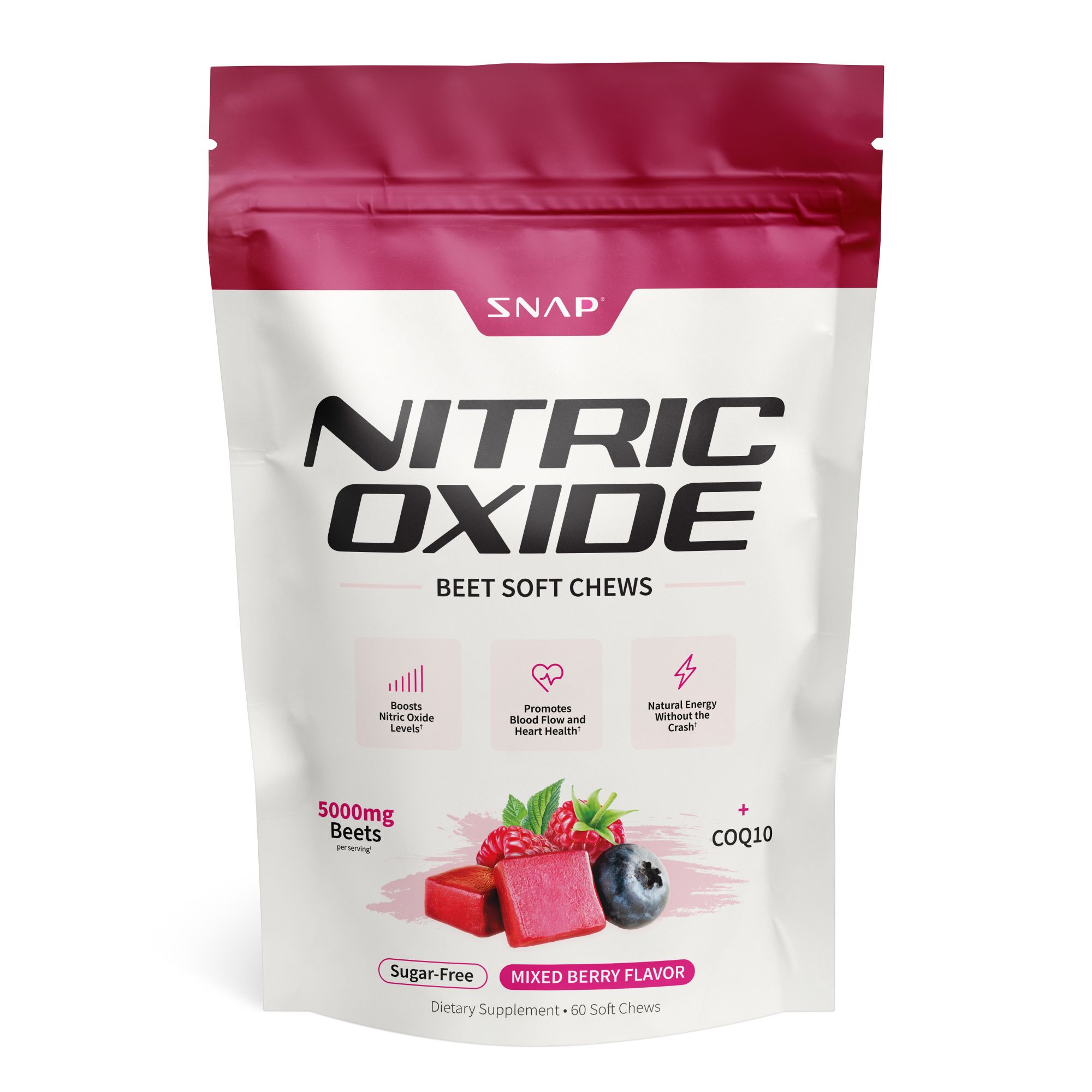 Snap Nitric Oxide Beet Chews 60s