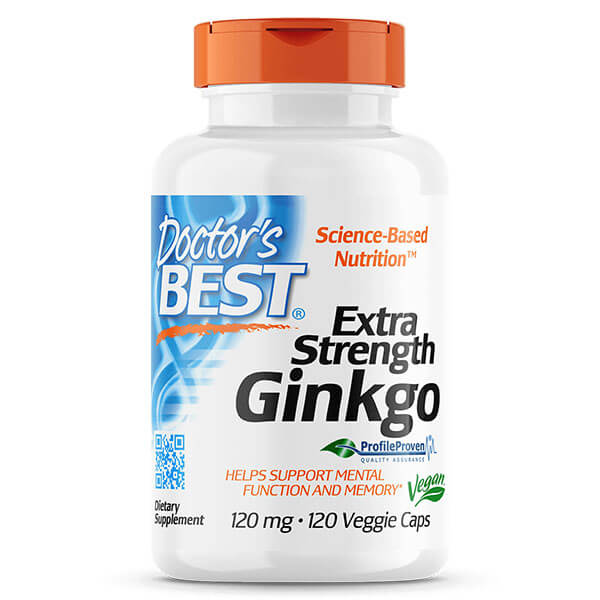 Doctors Best Extra Strength Gingko 120 Veggie Caps