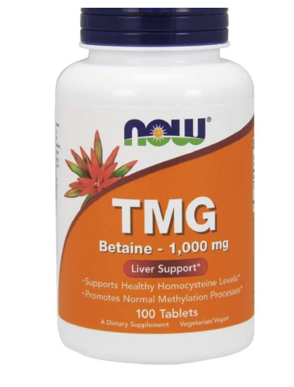 NOW TMG Betaine 1000mg 100 Tablets