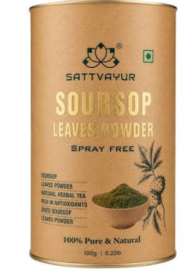 Sattvayur Soursop Leaves Powder Spray Free 100g