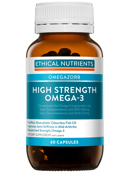 Ethical Nutrients  Hi-Strength Omega 3 Oil 60 Capsules