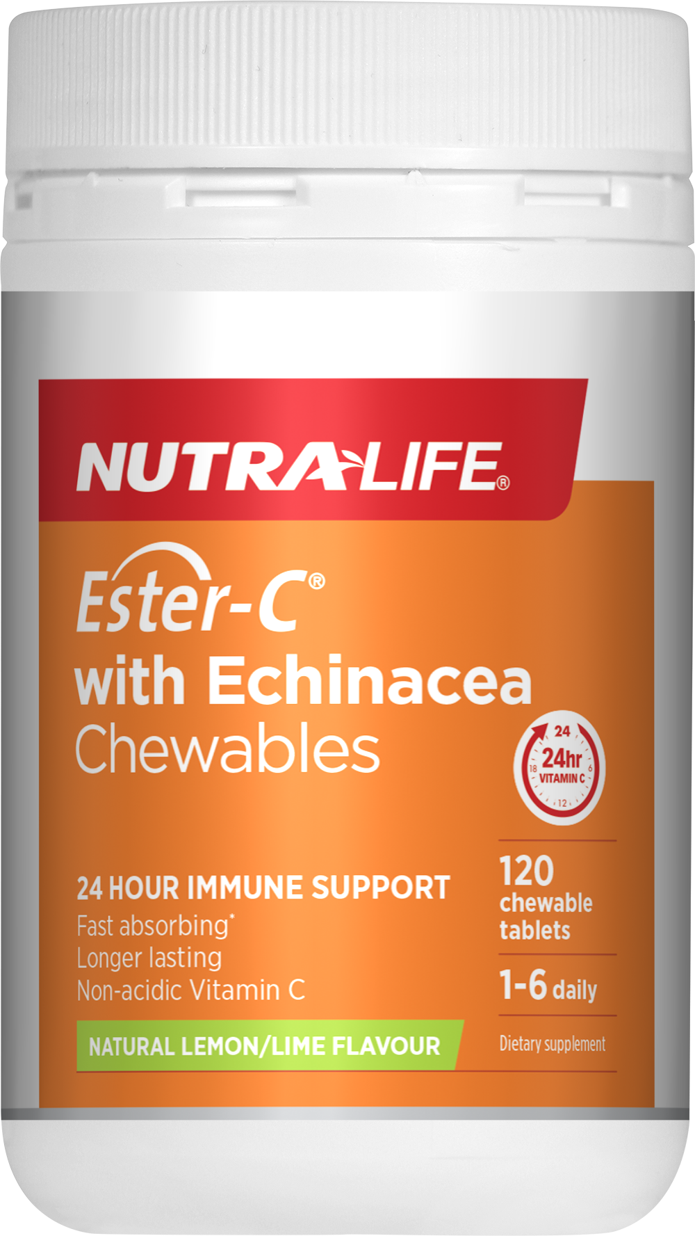 Nutra-Life Ester C & Echinacea 120 Chewable Tablets
