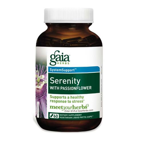 Gaia Herbs Serenity with Passionflower 60 Capsules