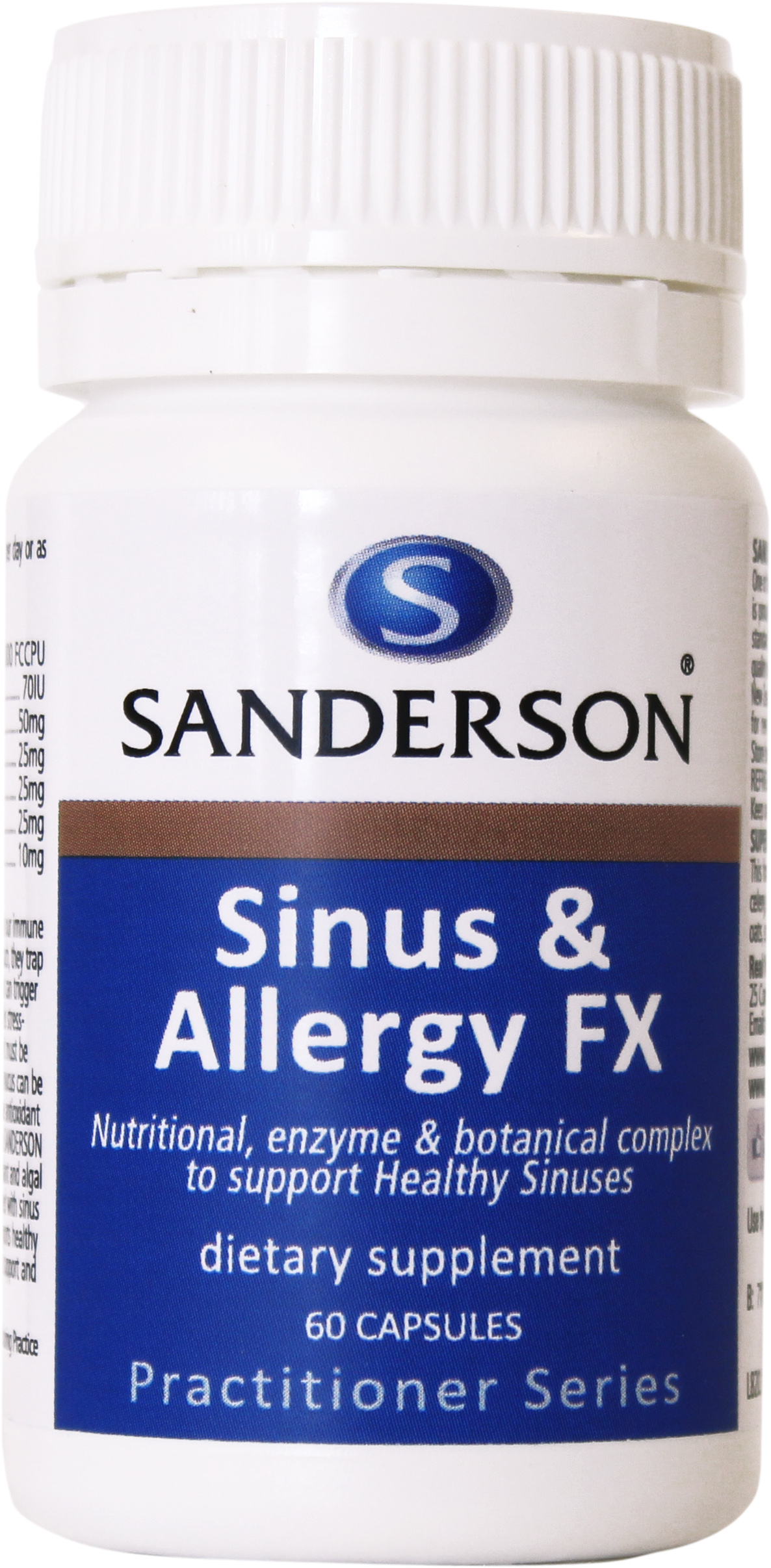 Sanderson Sinus & Allergy FX 60 Capsules