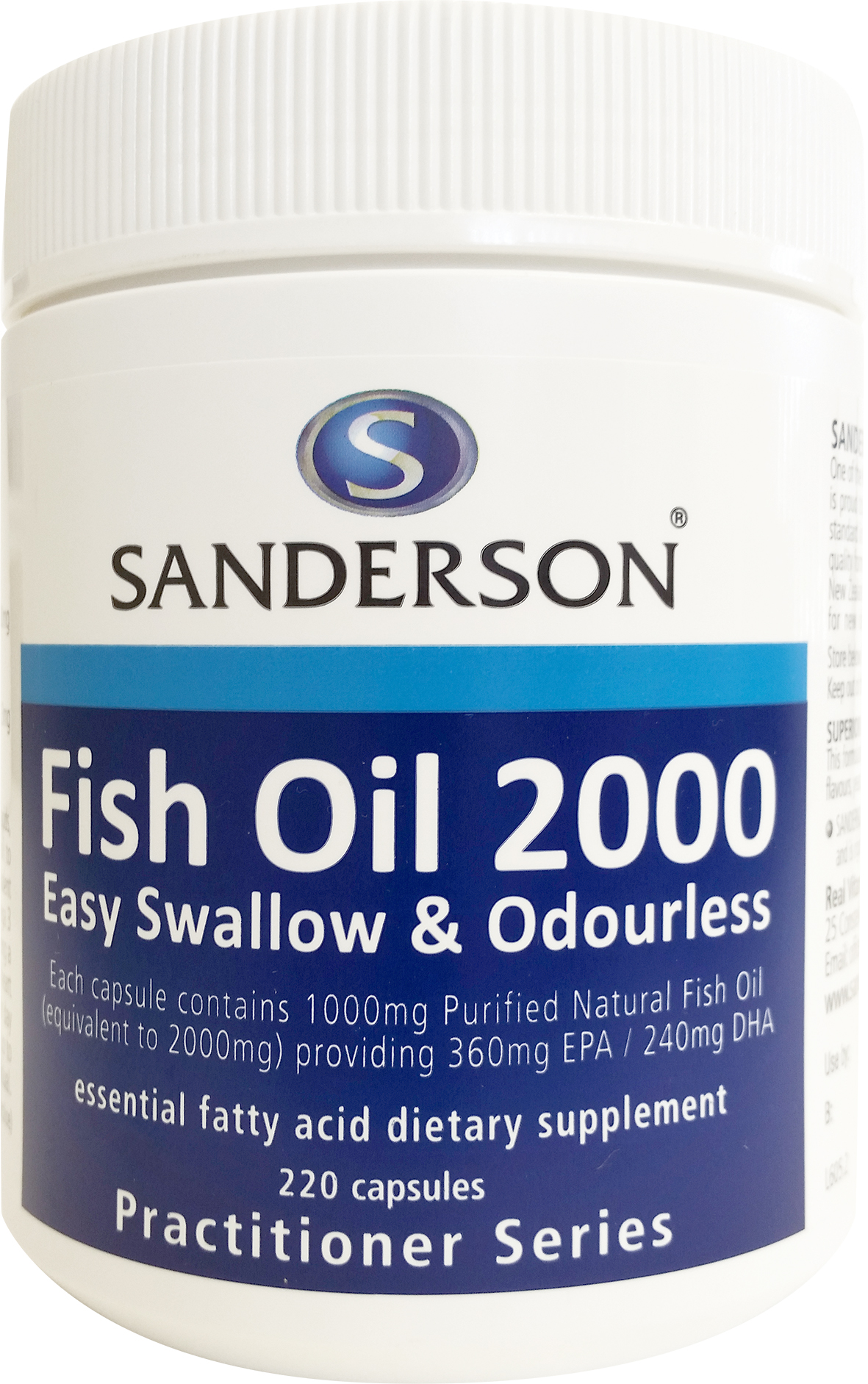 Sanderson Fish Oil 2000mg 220 Capsules