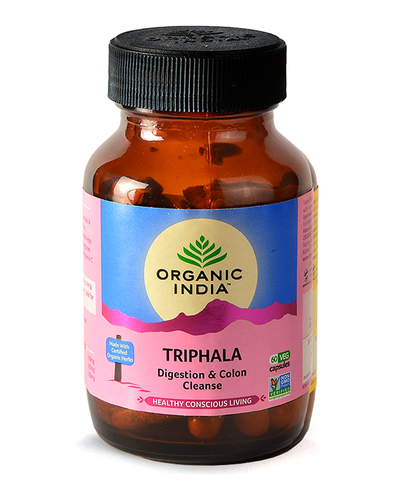 Organic India Triphala Digestion & Colon Cleanse 90 Vegetable Capsules