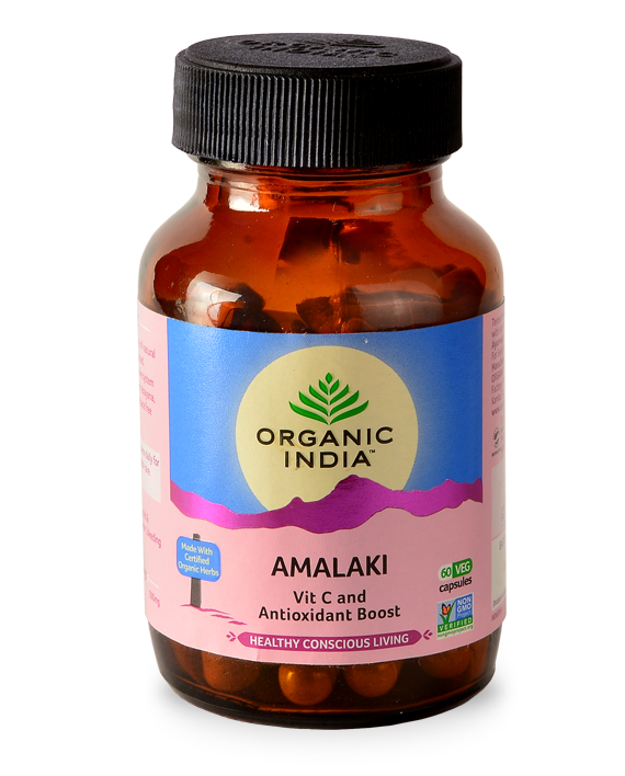 Organic India Amalaki Vitamin C & Antioxidant Boost 90 Vegetable Capsules