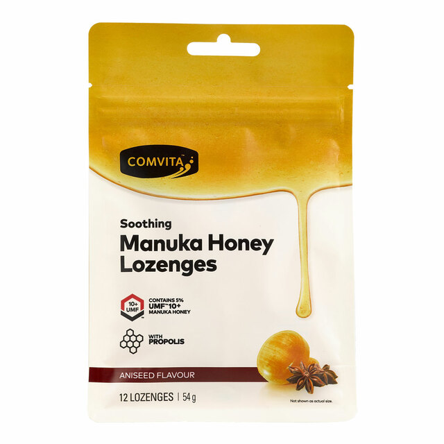 Comvita Manuka Honey Lozenges Aniseed Flavour - 12 Pack
